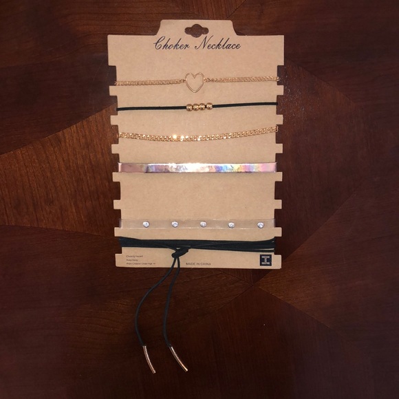 Fashion Nova Jewelry - Set of 6 Classic Choker Necklaces NWT